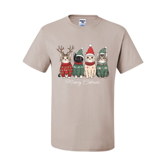 Wild Bobby Meowy Catmas, Christmas Cat Lover Design Sweater | Holiday Men Tee