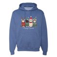thumbnail image 1 of Wild Bobby Meowy Catmas, Christmas Cat Lover Design Sweater | Holiday Unisex Hoodie Sweatshirt, 1 of 5
