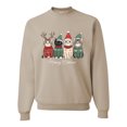 thumbnail image 1 of Wild Bobby Meowy Catmas, Christmas Cat Lover Design Unisex Sweater Crewneck Sweatshirt, 1 of 5