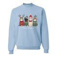 thumbnail image 1 of Wild Bobby Meowy Catmas, Christmas Cat Lover Design Unisex Sweater Crewneck Sweatshirt, 1 of 4