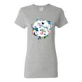 thumbnail image 1 of Wild Bobby, Mermaid Vibes Colorful Swimming Mermaids, Streetwear, Womens Graphic Tees, Heather Grey, X-Large, 1 of 3