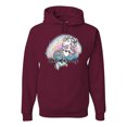 thumbnail image 1 of Wild Bobby, Mermazing Mermicorn Cute Gift Women Girls, Streetwear, Unisex Graphic Hoodie Sweatshirt, Maroon, 3XL, 1 of 3