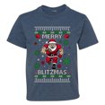 thumbnail image 1 of Wild Bobby Merry Blitzmas, Football Christmas Sweater Design | Holiday Unisex Boys Girls Graphic Youth T-Shirt, 1 of 5