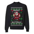 thumbnail image 1 of Wild Bobby Merry Blitzmas, Football Christmas Sweater Design | Holiday Unisex Crewneck Sweatshirt, 1 of 5