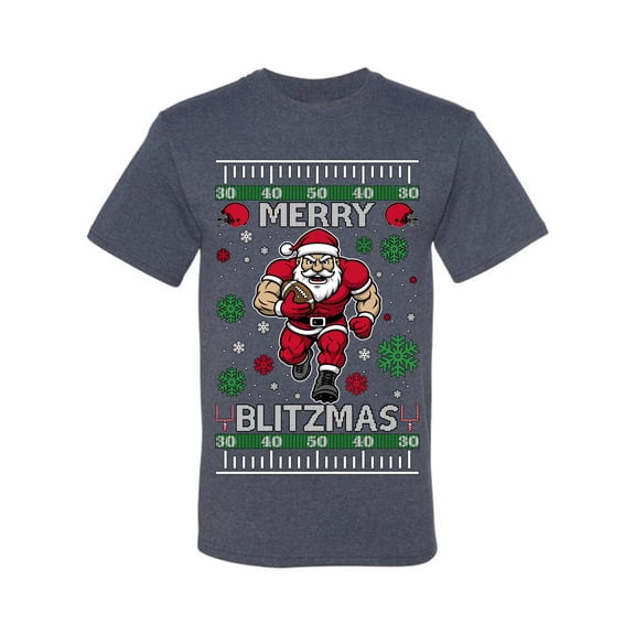 Wild Bobby Merry Blitzmas, Football Christmas Sweater Design | Holiday Unisex Men Tee