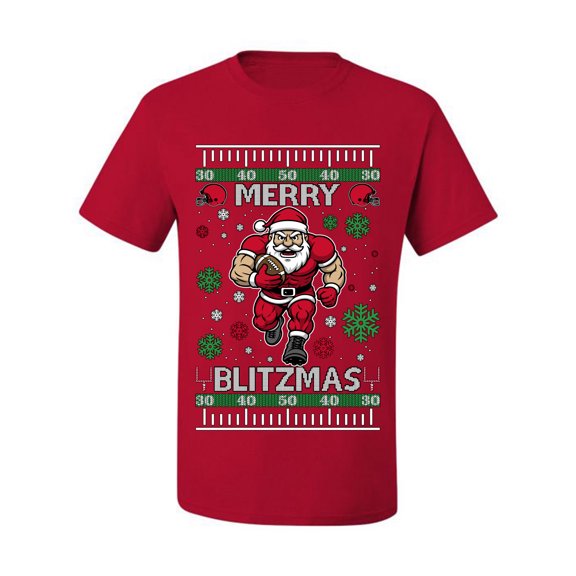 Wild Bobby Merry Blitzmas, Football Christmas Sweater Design | Holiday Unisex Men Tee