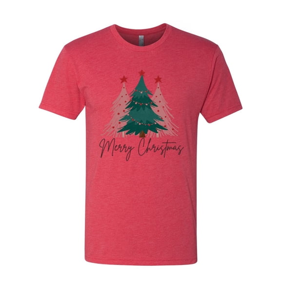 Wild Bobby Merry Christmas Tree, Cute Holiday Design Sweater | Holiday Men Premium Tri Blend Tee
