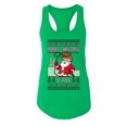 thumbnail image 1 of Wild Bobby Merry Christmas Y'all, Santa Christmas Sweater | Funny Holiday Women Racerback Tank Top, 1 of 4