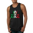thumbnail image 1 of Wild Bobby Mexican King Latin Pride Men Graphic Tank Top, Black, Small, 1 of 5