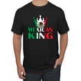 thumbnail image 1 of Wild Bobby Mexican King Latin Pride Men Graphic Tee, Black, 3X-Large, 1 of 5