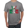thumbnail image 1 of Wild Bobby Mexican King Latin Pride Men Graphic Tee, Heather Grey, Small, 1 of 5
