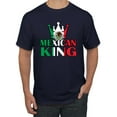thumbnail image 1 of Wild Bobby Mexican King Latin Pride Men Graphic Tee, Navy, Medium, 1 of 5