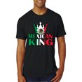 thumbnail image 1 of Wild Bobby Mexican King Latin Pride Men Premium Tri Blend Tee, True Black, Large, 1 of 5