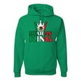 thumbnail image 1 of Wild Bobby Mexican King Latin Pride Unisex Graphic Hoodie Sweatshirt, Kelly, Small, 1 of 5