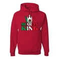thumbnail image 1 of Wild Bobby Mexican King Latin Pride Unisex Graphic Hoodie Sweatshirt, Red, Large, 1 of 5