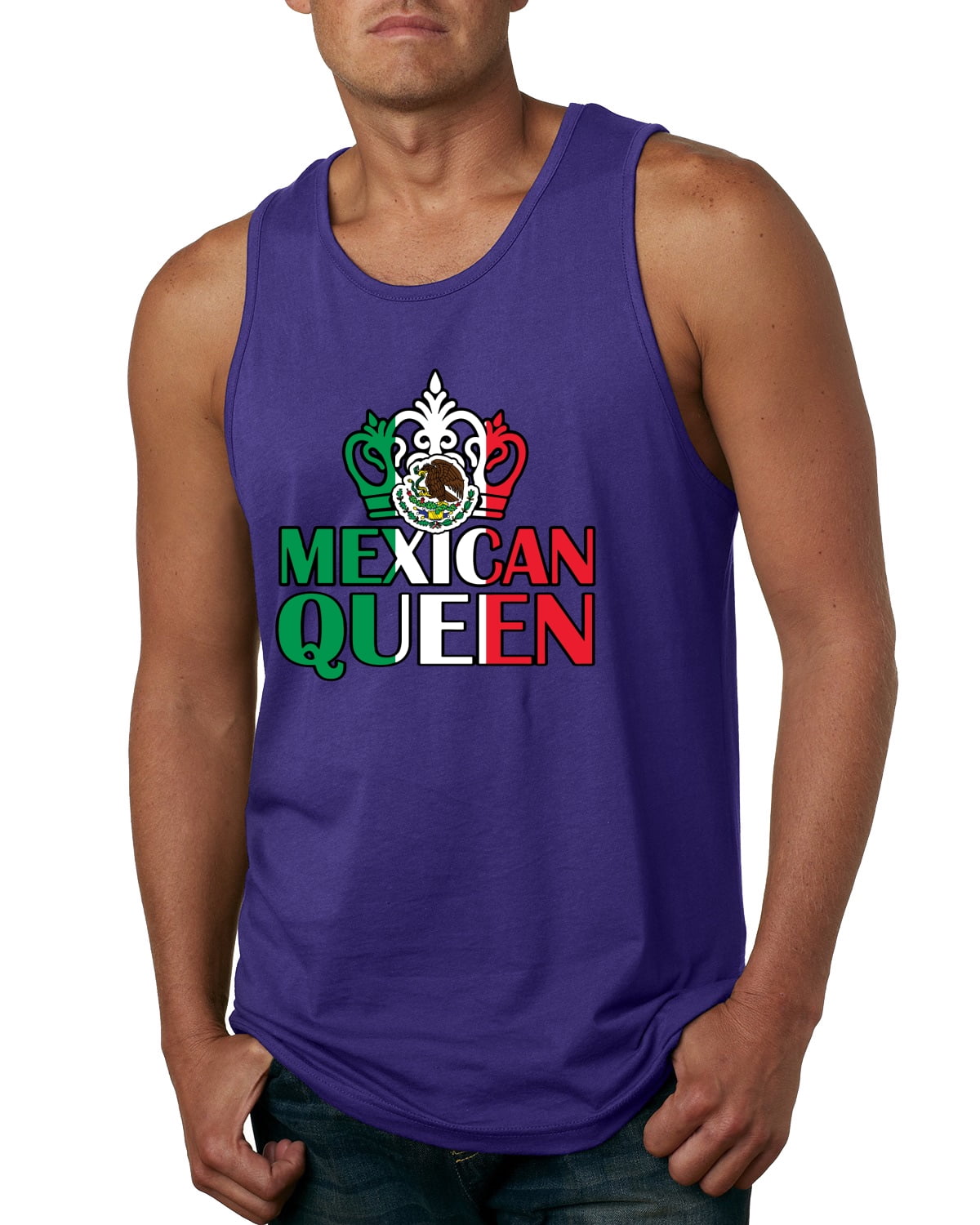 Wild Bobby Mexican Queen Latin Pride Men Graphic Tank Top, Forest Green, XX-Large  - Walmart.com