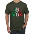 thumbnail image 1 of Wild Bobby Mexican Queen Latin Pride Men Graphic Tee, Military Green, X-Large, 1 of 5