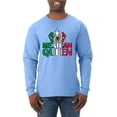 thumbnail image 1 of Wild Bobby Mexican Queen Latin Pride Men Long Sleeve Shirt, Light Blue, X-Large, 1 of 5