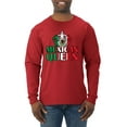 thumbnail image 1 of Wild Bobby Mexican Queen Latin Pride Men Long Sleeve Shirt, Red, Small, 1 of 5