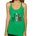 thumbnail image 1 of Wild Bobby Mexican Queen Latin Pride Women Tri-Blend Racerback Tank Top, Envy, Medium, 1 of 5
