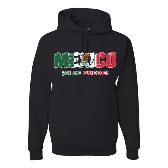 Wild Bobby Mexico Flag Pride Graphic Si Se Puede Eagle Cactus | Unisex Novelty Graphic T-Shirt | Soccer Football Fan Gift for Men Women Unisex Hoodie Sweatshirt