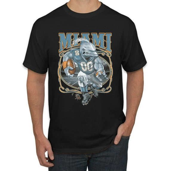 Wild Bobby, Miami Fans | MIA Fantasy Football ,Sports, Men Graphic Tee, Black, Large