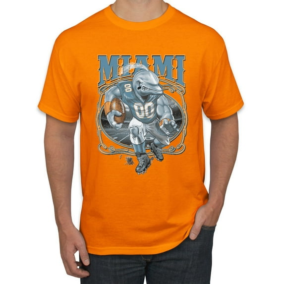 Wild Bobby, Miami Fans | MIA Fantasy Football ,Sports, Men Graphic Tee, Orange, 5X-Large