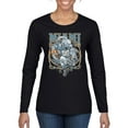 thumbnail image 1 of Wild Bobby, Miami Fans | MIA Fantasy Football ,Sports, Women Graphic Long Sleeve Tee, Black, Small, 1 of 4