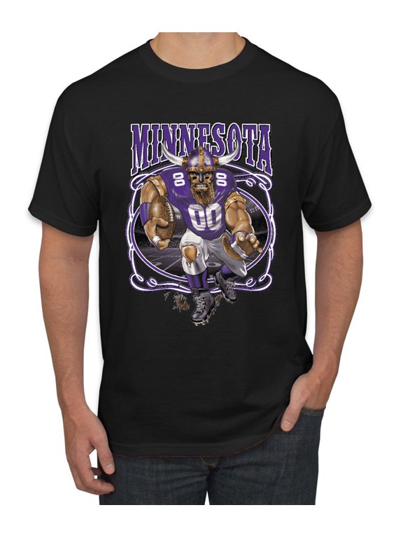 , Minnesota Fans | MIN Fantasy Football ,Sports, Men Graphic Tee, Black, Large