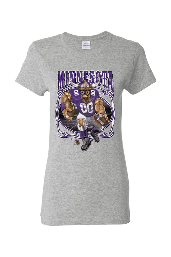 , Minnesota Fans | MIN Fantasy Football ,Sports, Women Graphic Tee, Heather Grey, XX-Large