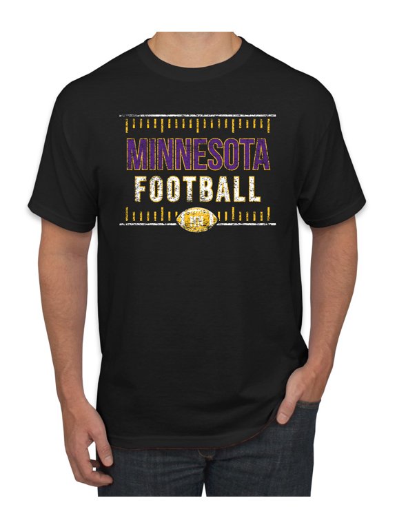 Minnesota MIN Hometown City Football Fan Pride Sports Men's Graphic T-Shirt, Black, XX-Large