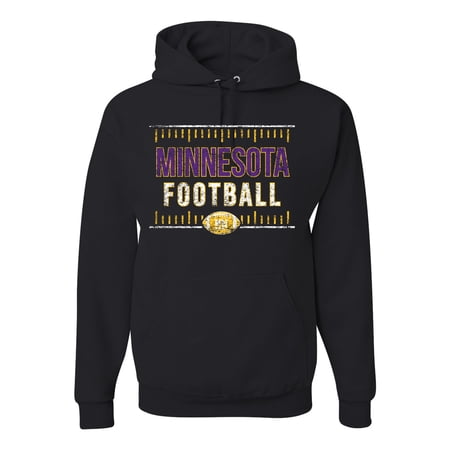 Wild Bobby Minnesota MIN Hometown City Football Fan Pride Sports Unisex Graphic Hoodie Sweatshirt, Black, Small
