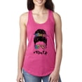 thumbnail image 1 of Wild Bobby, Mom Life Messy Hair Bun | Tie Dye Leopard Print Bandana | Funny Mother's Day Mother's Day Ladies Racerback Sleeveless Top, Raspberry, L, 1 of 5
