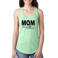 thumbnail image 1 of Wild Bobby, Mom Mode All Day Everyday Mother's Day Ladies Racerback Tank Top, Mint, Large, 1 of 6
