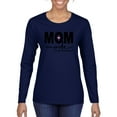 thumbnail image 1 of Wild Bobby, Mom Mode All Day Everyday Mother's Day Womens Graphic Long Sleeve Tee, Navy, Medium, 1 of 6