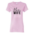 thumbnail image 1 of Wild Bobby, Mom Wife Boss Mother's Day Womens Graphic Tee, Light Pink, 3X-Large, 1 of 6