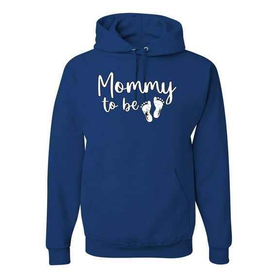 Wild Bobby, Mommy to Be Pregnancy Reveal Gift Parents to Be, Pop Culture, Unisex Graphic Hoodie Sweatshirt, Royal, XX-Large
