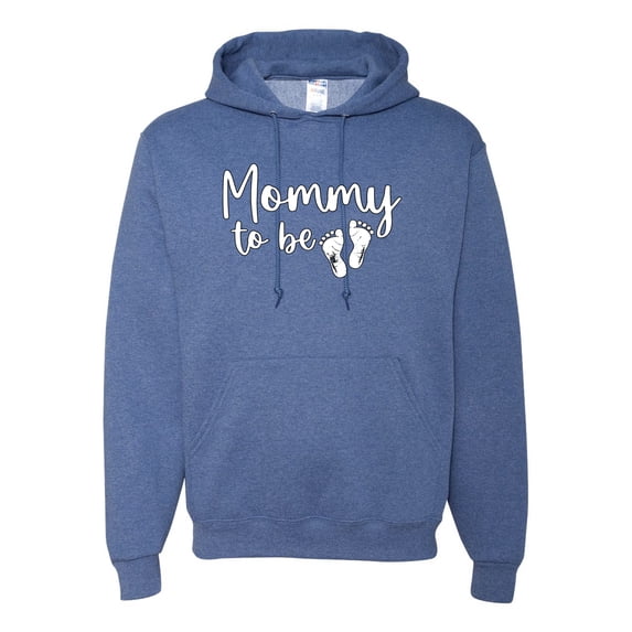 Wild Bobby, Mommy to Be Pregnancy Reveal Gift Parents to Be, Pop Culture, Unisex Graphic Hoodie Sweatshirt, Vintage Heather Blue, 3X-Large