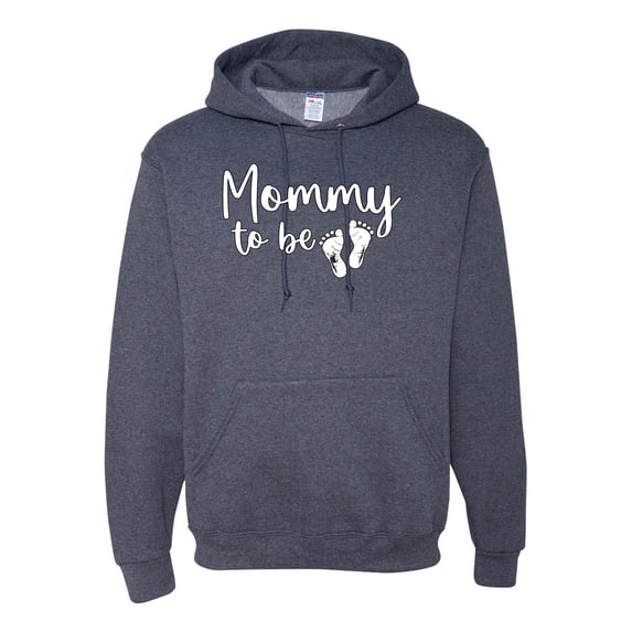 Wild Bobby, Mommy to Be Pregnancy Reveal Gift Parents to Be, Pop Culture, Unisex Graphic Hoodie Sweatshirt, Vintage Heather Navy, 3X-Large