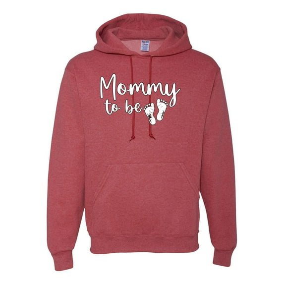 Wild Bobby, Mommy to Be Pregnancy Reveal Gift Parents to Be, Pop Culture, Unisex Graphic Hoodie Sweatshirt, Vintage Heather Red, X-Large