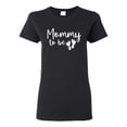 thumbnail image 1 of Wild Bobby, Mommy to Be Pregnancy Reveal Gift Parents to Be, Pop Culture, Women Graphic Tee, Black, Large, 1 of 3