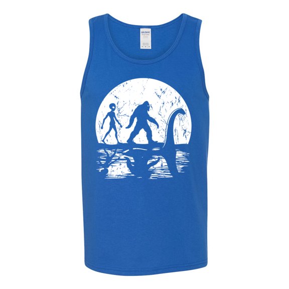 Wild Bobby Moon Silhoutte Bigfoot Shadow Big 3 Myths Men Tank Top