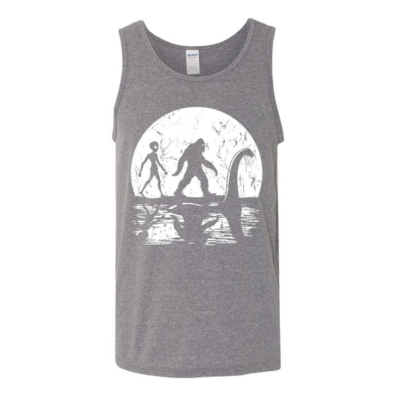 Wild Bobby Moon Silhoutte Bigfoot Shadow Big 3 Myths Men Tank Top