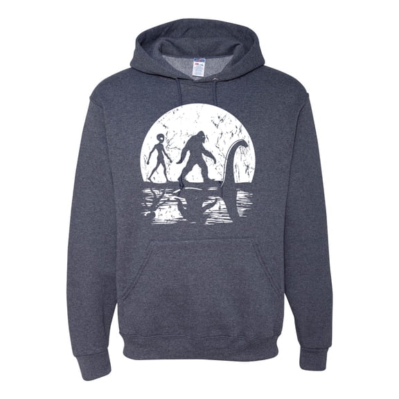 Wild Bobby Moon Silhoutte Bigfoot Shadow Big 3 Myths Unisex Hoodie Sweatshirt