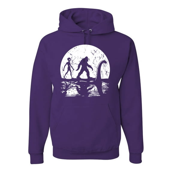 Wild Bobby Moon Silhoutte Bigfoot Shadow Big 3 Myths Unisex Hoodie Sweatshirt