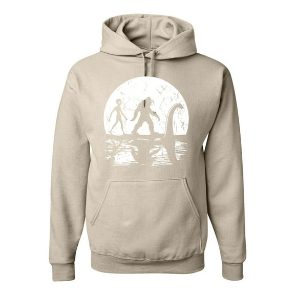 Wild Bobby Moon Silhoutte Bigfoot Shadow Big 3 Myths Unisex Hoodie Sweatshirt