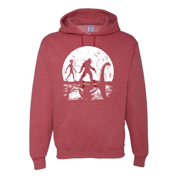 Wild Bobby Moon Silhoutte Bigfoot Shadow Big 3 Myths Unisex Hoodie Sweatshirt