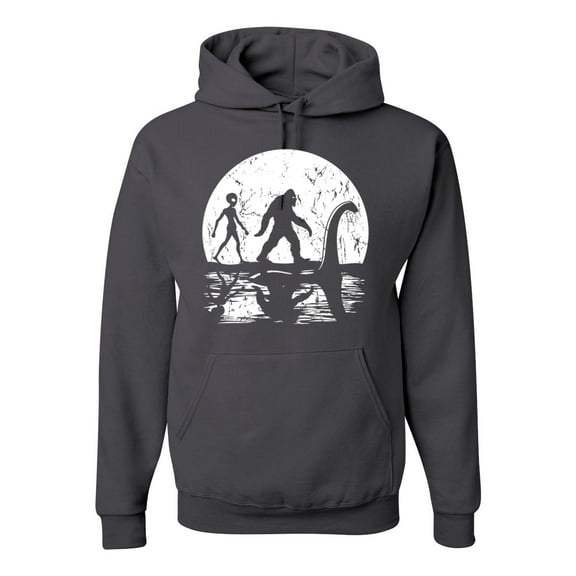 Wild Bobby Moon Silhoutte Bigfoot Shadow Big 3 Myths Unisex Hoodie Sweatshirt
