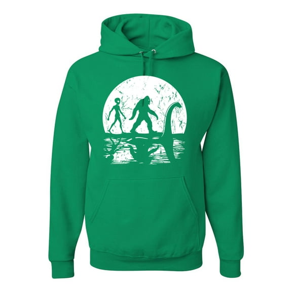 Wild Bobby Moon Silhoutte Bigfoot Shadow Big 3 Myths Unisex Hoodie Sweatshirt