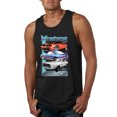 thumbnail image 1 of Wild Bobby, Mustang Ford Classics Cars and Trucks Men Graphic Tank Top, Black, Small, 1 of 6